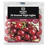 20pc Scented Tealights Night Candle Black Cherry 8hrs Burning Time by Baltus