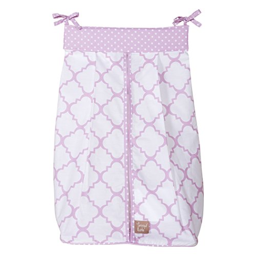 Trend Lab Orchid Bloom Diaper Stacker, Purple