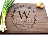 Personalized Cutting Boards, Wooden Custom Engraved Chopping Board for Wedding Gift, Bridal Shower, Engagement Gifts, Anniversary Gift, Housewarming Gift, Gift for Parents