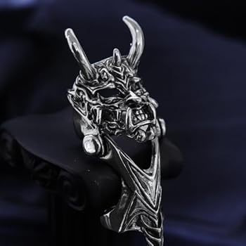 Amazon | [PARTISAN] 指輪 リング アーマーリング 鬼 般若 ツノ