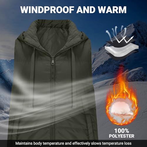 Long Puffer Vest Women 2025 Winter Warm Quilted Sleeveless Vests Puffy Zip Up Fall Coat Outerwear4