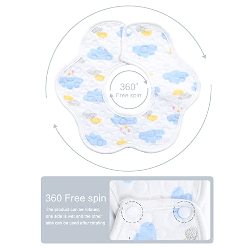 10-Pack 360 Rotate Baby Bibs For Eating And Drooling, Soft And Waterproof Bibs For Boys Girls #TOP3