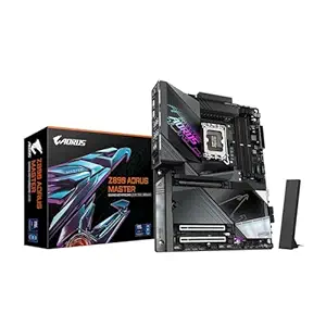 GIGABYTE Z890 AORUS Master Intel Core Ultra (Series 2) LGA 1851 Motherboard, ATX, DDR5, 5X M.2, PCIe 5.0, Thunderbolt 4, WIFI7, 10GbE LAN, EZ-Latch