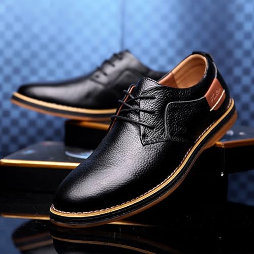 Men's Urban Formal Lace Up Leather Oxford Shoes Classic Business Fashion British Leather Shoes Comfort Toe Oxfords2