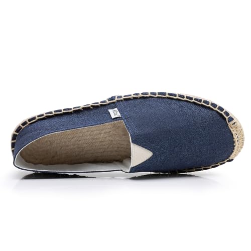Image of Altxic Men's Closed Toe Comfortable Canvas Slip on Flat Espadrilles