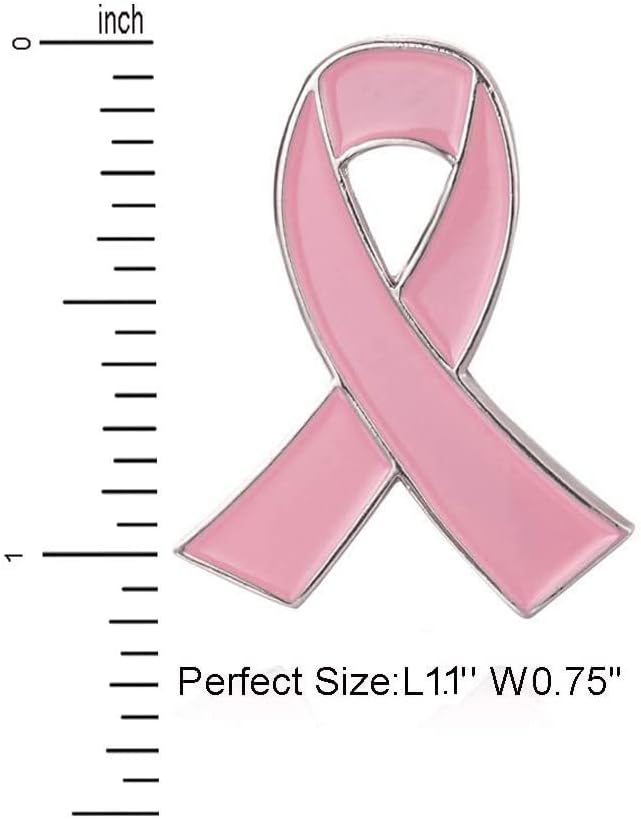 2/20/50Pcs-Official Ribbon pins Breast Cancer Awareness Lapel Pin Pink Pins - Image 6