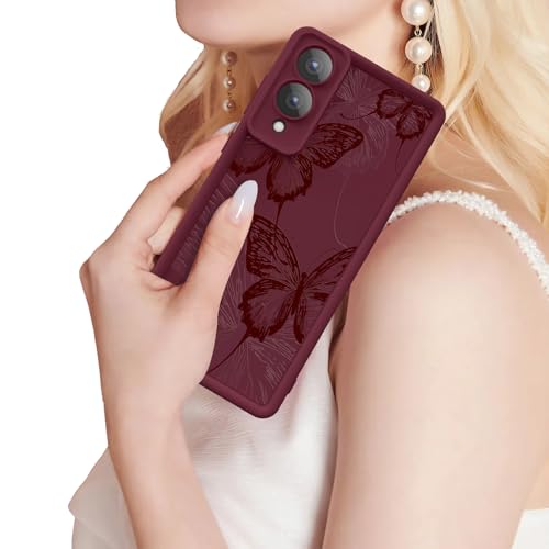 Coque S25 Edge silicone souple papillon pour éviter les rayures et casses