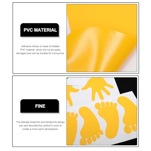 Set de 40 adhesivos de huellas para pared y piso miniatura 6