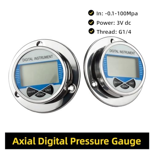 Manomètre de pression 0-0.4Mpa avec connecteur axial G 1/4 mâle pour circuit d'eau - 6