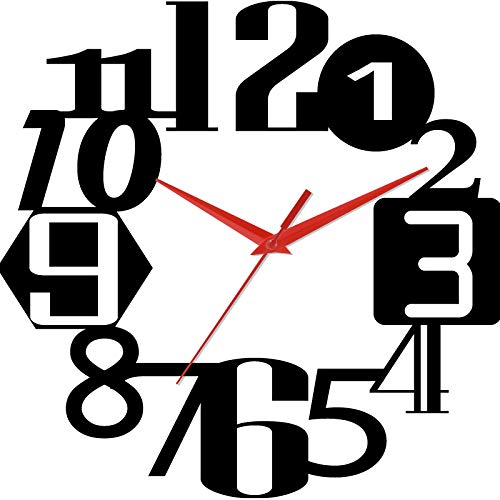 Outus 4 Pieces Quartz DIY Wall Clock Movement Mechanism Battery Operated Clock Motor Kit with 6 Sets of Hands (0.5 Inch/ 13 mm, Red, White, Black, Gold)