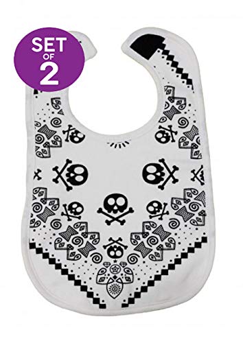 Bebé Moo de la estrella de rock blanco moda bebé babero