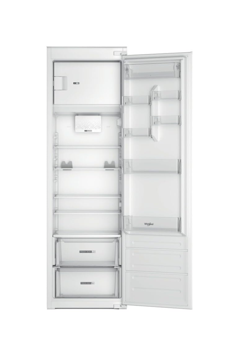 Whirlpool WHSD184011B1 Frigorifero Combinato, Incasso, Monoporta, 30 dB, H 177 Cm, 285 Litri, Porta Reversibile, Led, Sbrinamento automatico, Bianco, Classe Energetica E