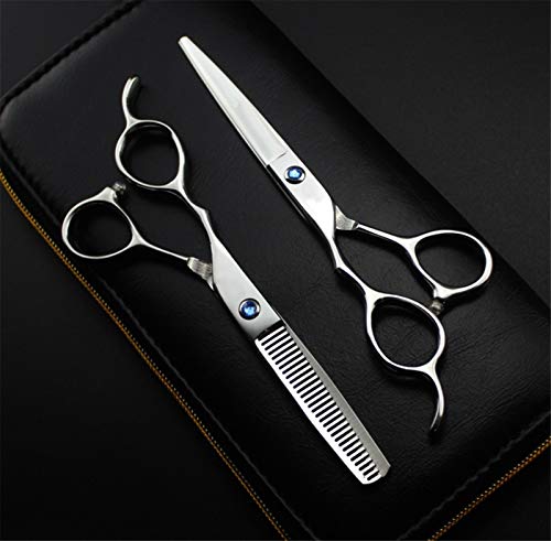 Kit de ciseaux de coupe de cheveux et ciseaux amincissants gaucher