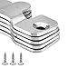 12pcs Colgar Cuadros, 45x20mm inoxidable Acero Pared Soporte de imagen,Oculto Enclavamiento Hebilla,Clip...