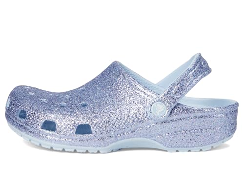 Sabots classiques Crocs à paillettes bleues pour enfant taille 31