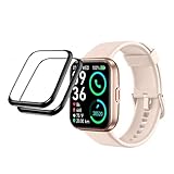Tznzxm [2-Pack] for SKG V7 Pro Smartwatch Screen Protector, Full Coverage 3D Curved Edge Frame Case
