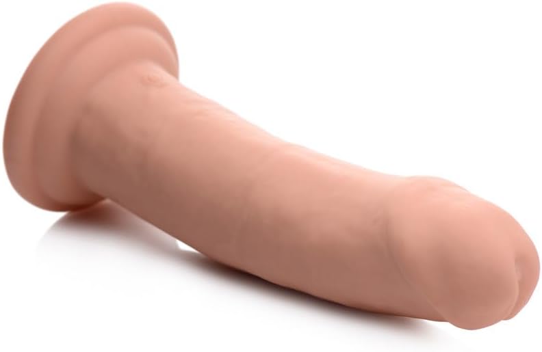 7X Inflatable and Vibrating Remote Control Silicone Dildo - 7 Inch