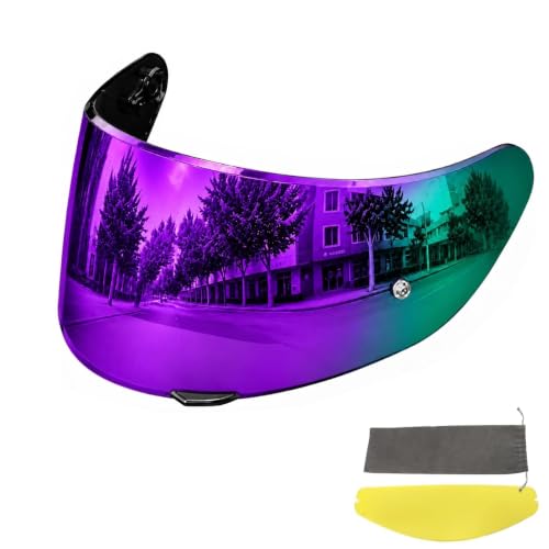 Image of PSLER Shatterproof Helmet Visor for K1 K1S K3SV K5 K5S,(Film&Deep Purple) | Impact-Resistant ,UV400 Protection, Motorcycle Tinted Face Shield for K1 K1S K3SV K5 K5S ,Visor Replacement