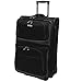 Traveler's Choice Conventional II Expandable Rugged Rollaboard Luggage, Black, Carry-on 21-Inch