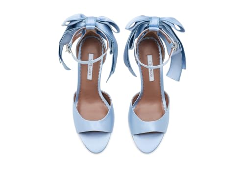 Steve Madden Women's Bougie Pump, Blue Satin, 8 by Steve Madden - Used condition - Image 3