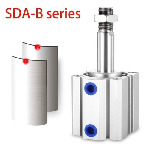 Cylindre pneumatique SDA alésage 63mm course 20mm compact - 3