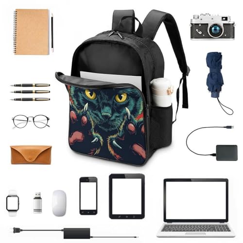 Mochila escolar de cat impermeable con colgantes kawaii para niñas 4