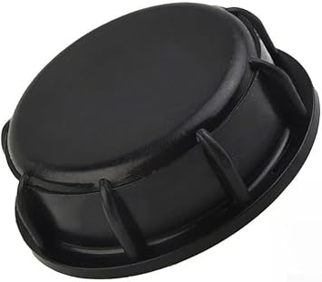 IBC Tote Tank Cover 2 Inch Bung Cap Black 50mm Coarse Thread Polypropylene Seal, for-1000L-Water Storage Containers Lid for Easy Install Wide Compatibility