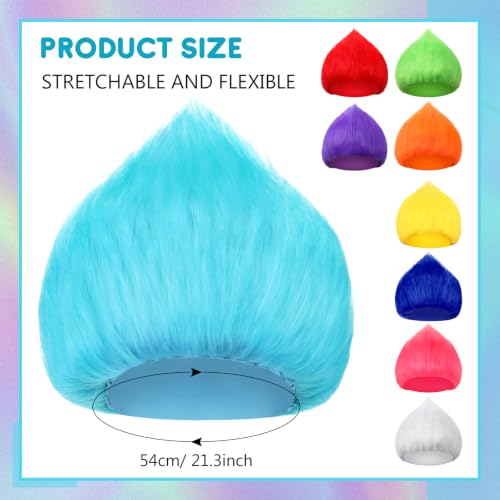Image of Geyoga 1 Pcs Funny Wig Crazy Hair for Halloween Party,Multicolor