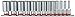 3/8 DR 13PC DEEP SOCKET SET SA