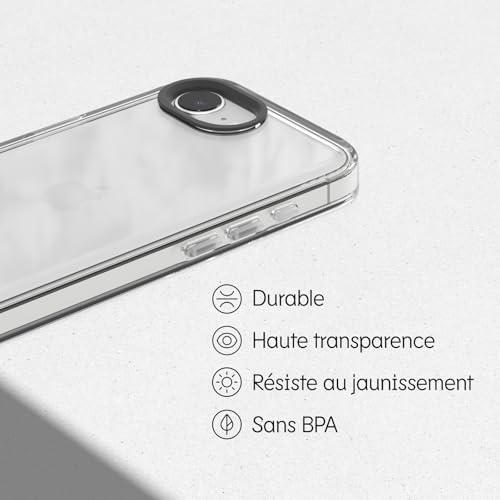 Coque Clear iPhone 17e RhinoShield Haute Transparence Anti-Choc - 6