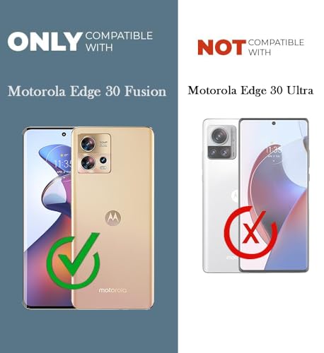 Image of Jkobi Back Cover Case for Motorola Moto Edge 30 Fusion (Shockproof with Polycarbonate Clear Panel | Professional Black)