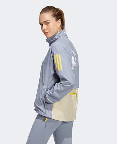 Adidas Women's Boston Marathon 2023 Celebration Running Jacket, Silver Violet (As1, Alpha, S, Regular, Regular) #TOP2