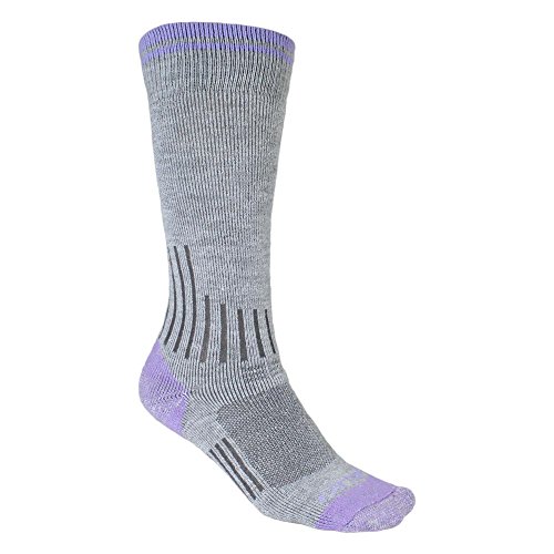 Carhartt Women's Merino Wool Blend Graduated Compression Boot Sock-1 Pair Pack, Heather Grey, Shoe Size: 5.5-11.5