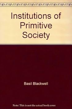 Hardcover Institutions Of Primitive Society Book
