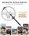 ANCHTEK Steering Wheel Lock Anti-Theft Car Device with Adjustable Length Locking Universal Fit for Cars Trucks Vans and SUVs (Black)