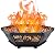 Permade Portable Fire Pit for Camping-23Inch Heavy Duty Wood Burning Fire Pits for Outside, Outdoor Collapsible Fire Pit with A Carry Bag for Camping, Garden, Bonfire, Backyard, Patio