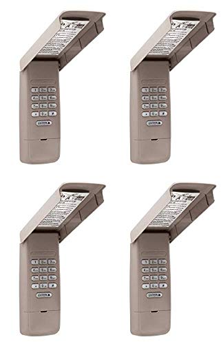 Liftmaster 877MAX Wireless Garage Door Opener Entry System, Compatible with All LiftMaster Garage Door Openers Manufactured Since January 1993 Pack of 4
