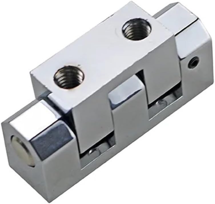Heavy Duty Hinge for Industrial Electrical Machinery Equipment Cabinet Doors Zinc Alloy Rotating Pivot Hinge 1Pcs(Large-Bright)