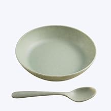 by Fleek Melamine Multipurpose Bowl with Spoon, 800 ML – Food Grade, BPA-Free, Stain & Break Resistant, Dishwasher Safe – Reusable Cereal, Soup, Salad & Snack Bowl (Mint Green)