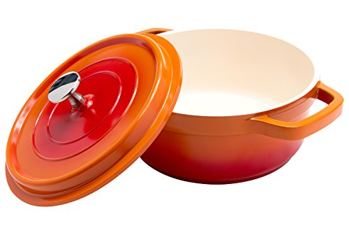 Hercules PA9000-20L Round Casserole Dutch Oven 3 quarts Cast Aluminum Nonstick Ceramic Interior