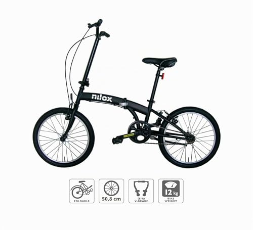 Nilox - Bike X0 - Klapprad - Einfach zu Transportieren - Modernes Design - Mit Mattem Stahlrahmen...