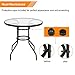 VINGLI Patio Table with Umbrella Hole, 32