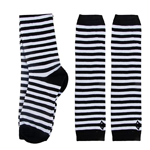 Image of Over Knee Rainbow Thigh High Socks Cosplay Accessories for Women Fashion Wild Long Striped Leg warmers