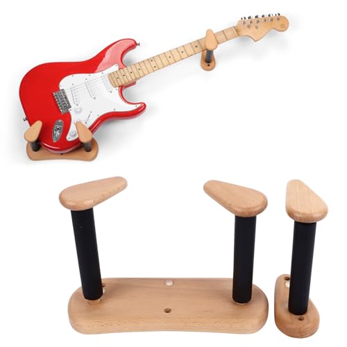 Support mural guitare en bois avec design divisé - 3