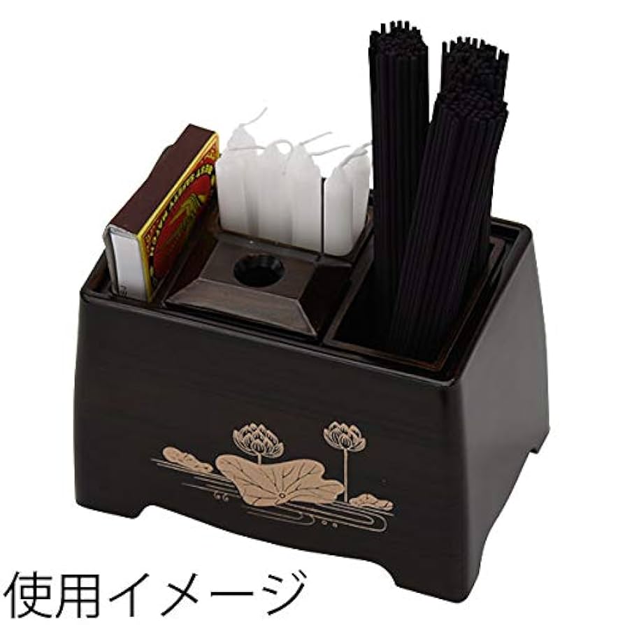仏具　マッチ棒入れ　催事お彼岸小物　お仏壇アイテム 楽天市場】マッチ消(小型夏目型) 黒色 高さ7.2cm×径4.8cm【お盆