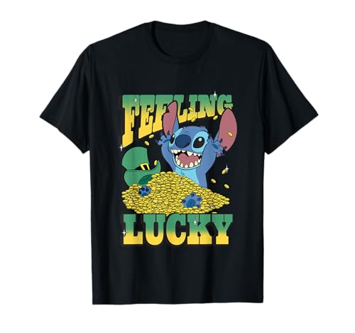 Disney Lilo & Stitch St. Patrick's Day Feeling Lucky Stitch T-Shirt
