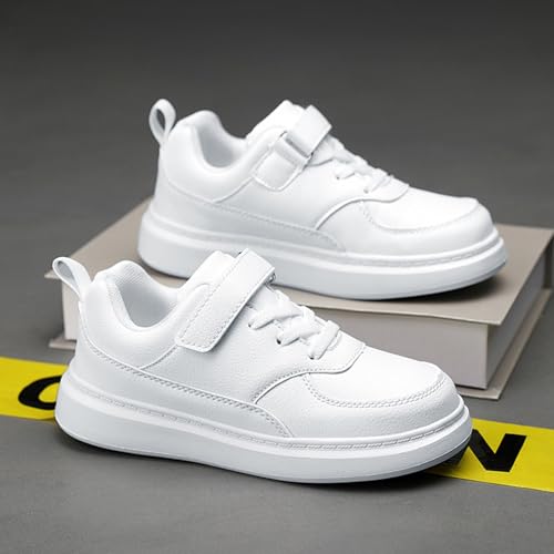 Generic Cheer Shoes Girls Boy's Girl's Unifor𝐦 Low Top Sneakers White Tennis School Walking Shoes Lightweight Toddler Kids3