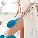Bath Body Brush Long Handle Back Shower Brush Exfoliating Back, Body, and Feet Scrubber Soft Nylon Bristles (Blue)