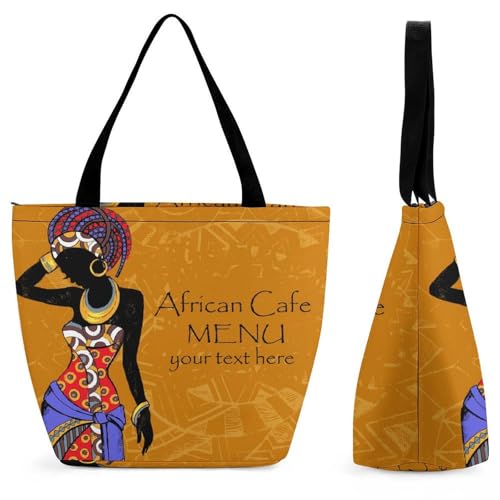 Sac à main imprimé femme africaine avec grand volume de transport