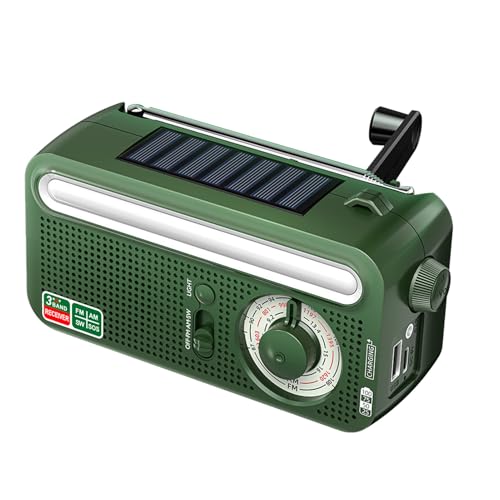Radio météo d'urgence AM FM rechargeable solaire avec torche LED